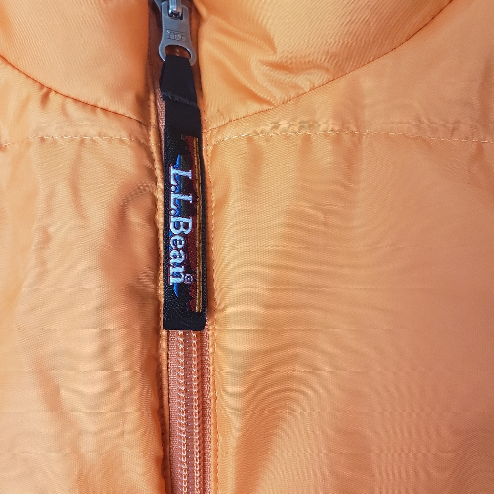 LL Bean Goose down puffer vest Reversible Sz S - Picture 13 of 14